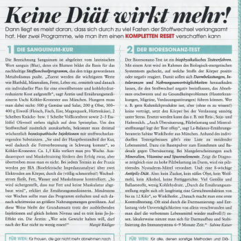 Test in der Zeitschrift Instyle